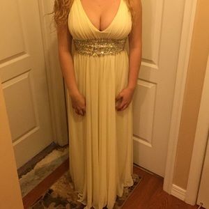 Yellow prom dress