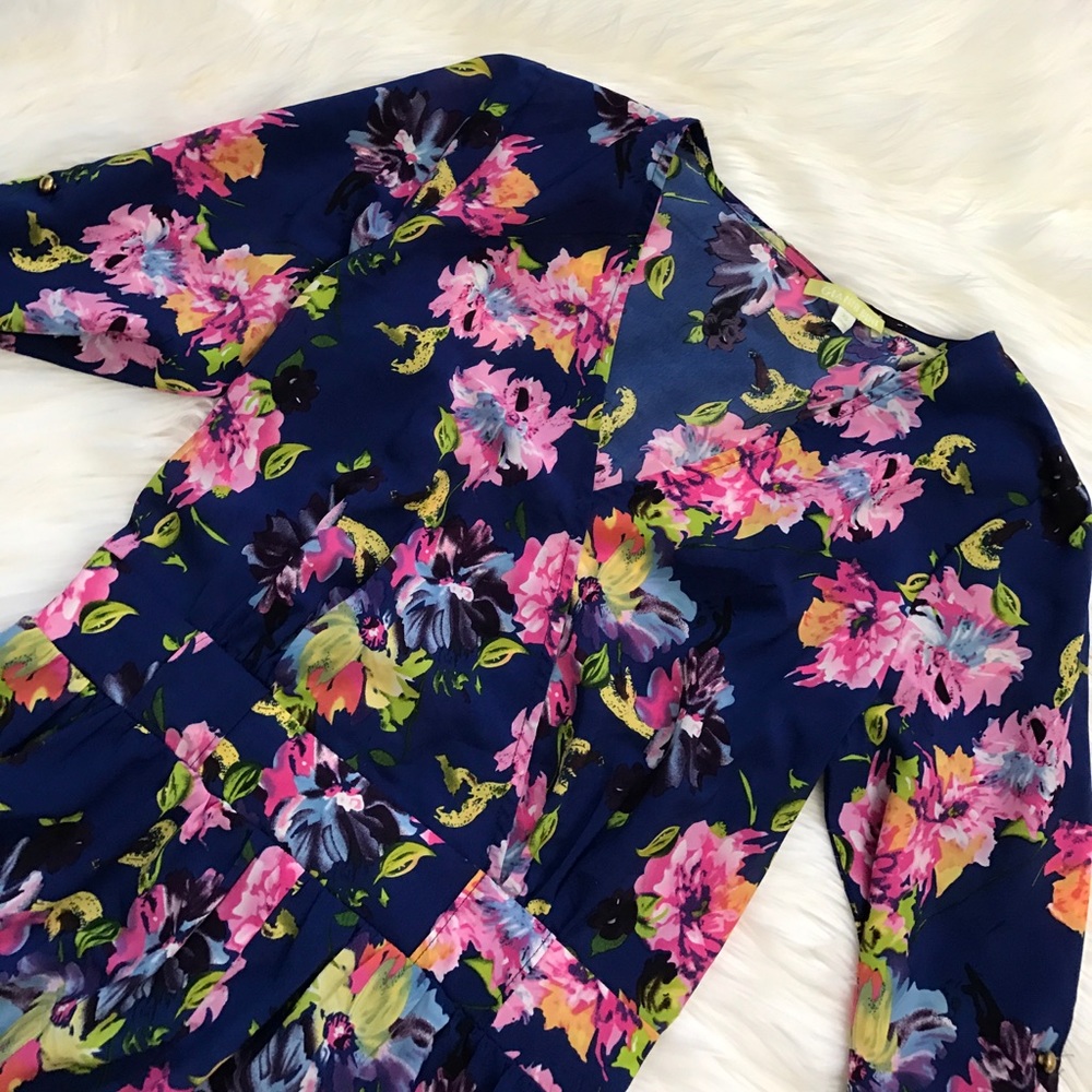Gianni Bini Navy Floral Romper Final Price
