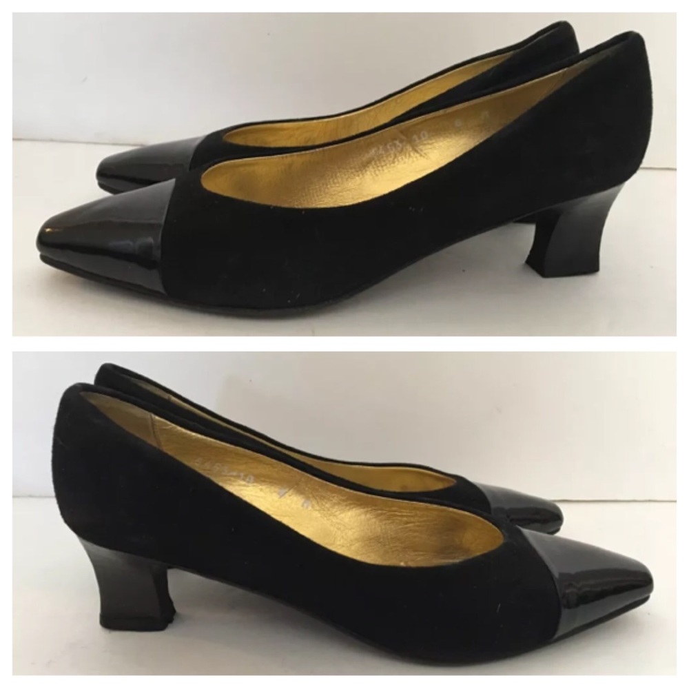 JOAN & DAVID BLACK PUMPS Sz 8 MADE IN ITALY