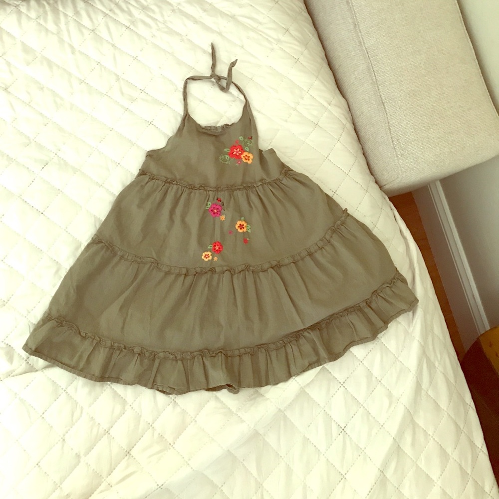 Navy green dress for toddlers