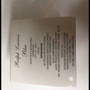 Ralph Lauren Blue tester.