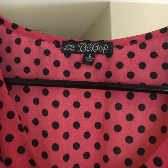 Red Polka Dot Mini Dress - Picture 2 of 3