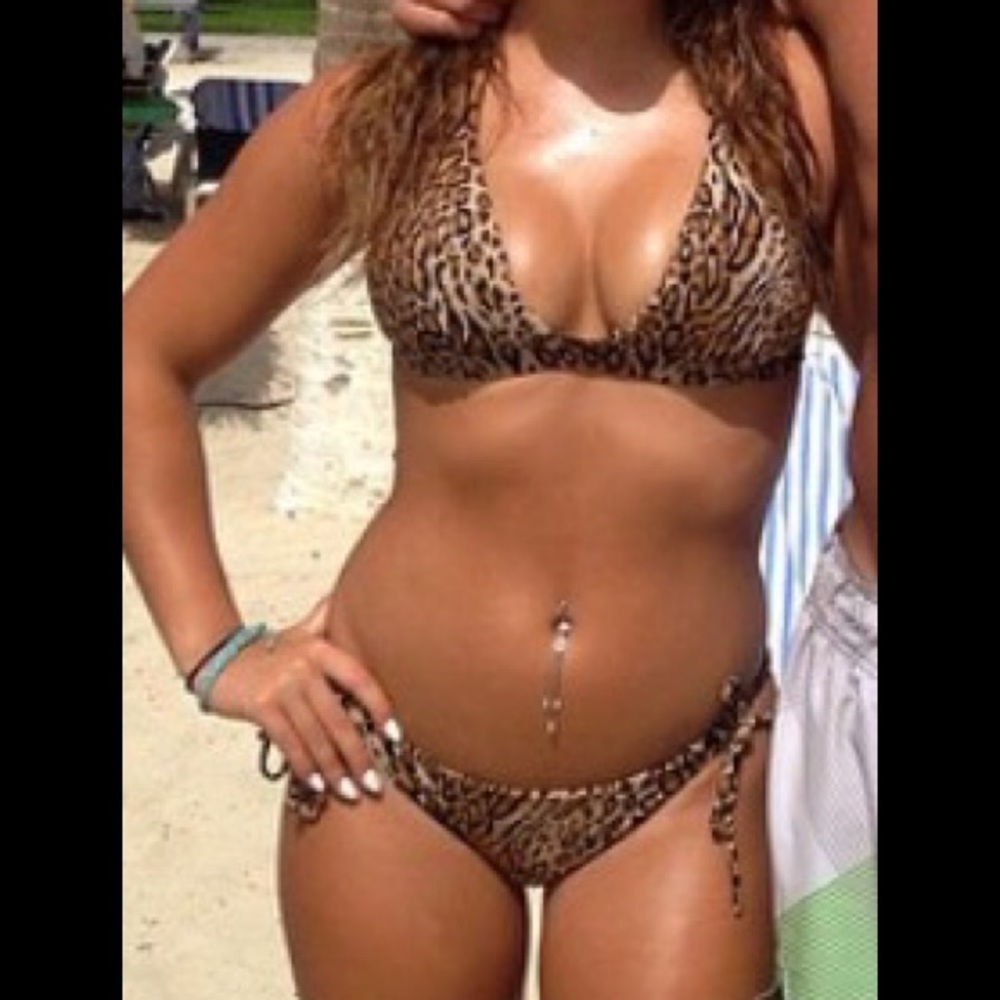 Victoria's Secret cheetah print swimsuit