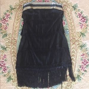 Flapper-inspired fun black dress
