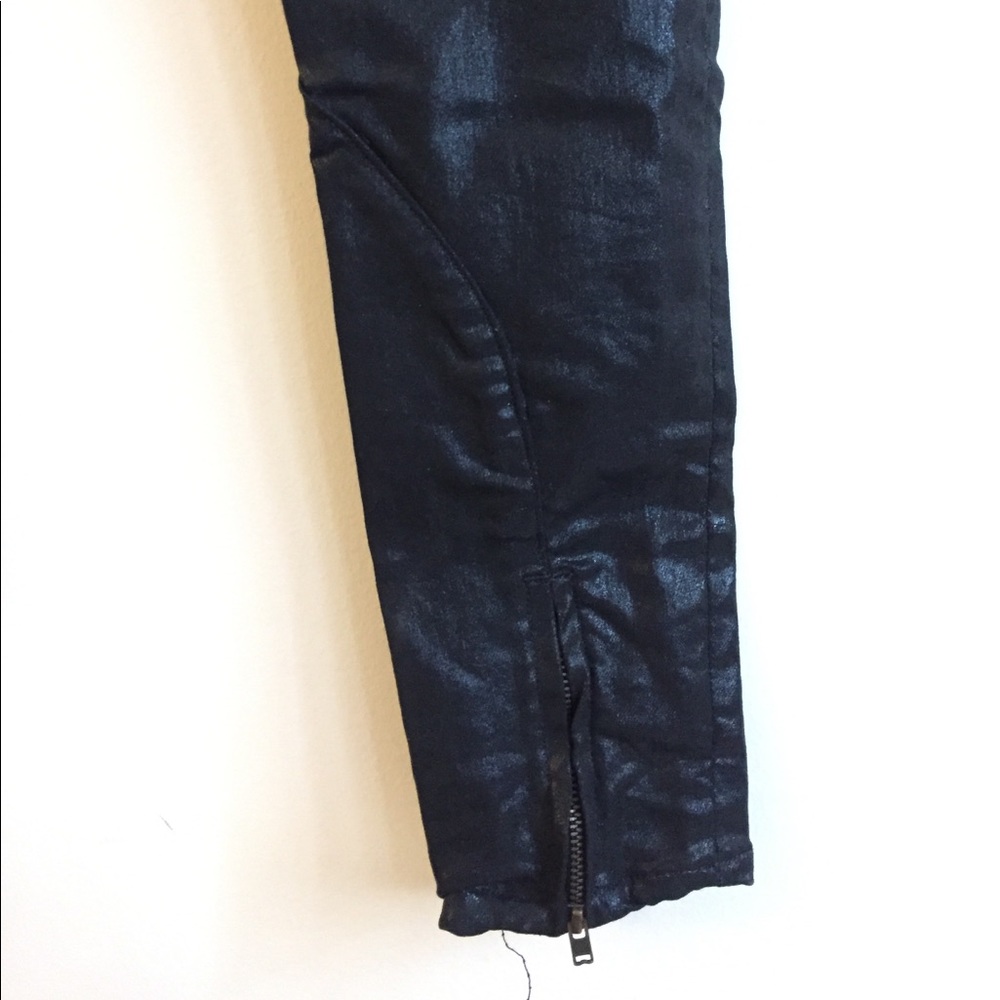 ALLSAINTS Black Waxed Jeans - Picture 6 of 7