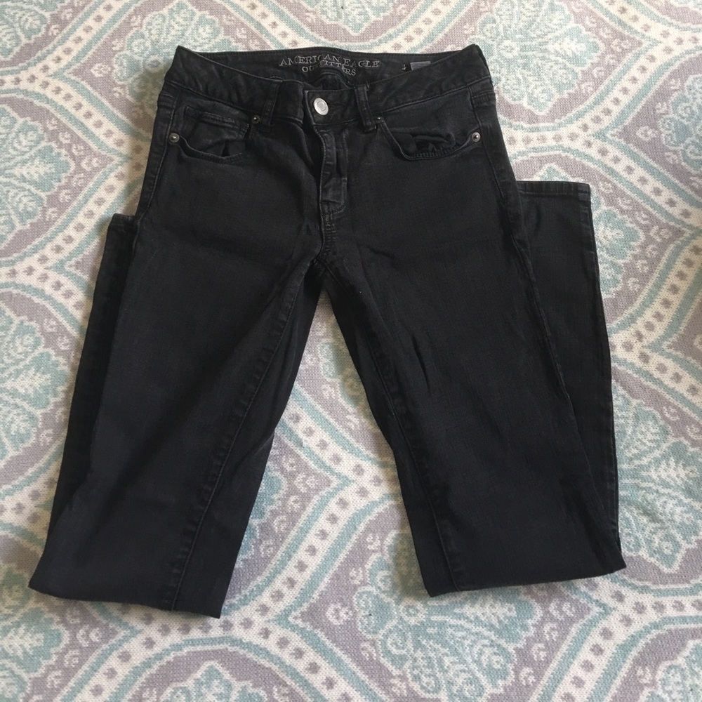 Black American eagle skinny jeans