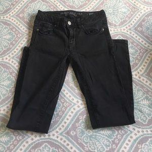 Black American eagle skinny jeans