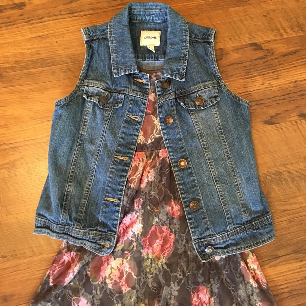 Girl's Cherokee Denim Vest