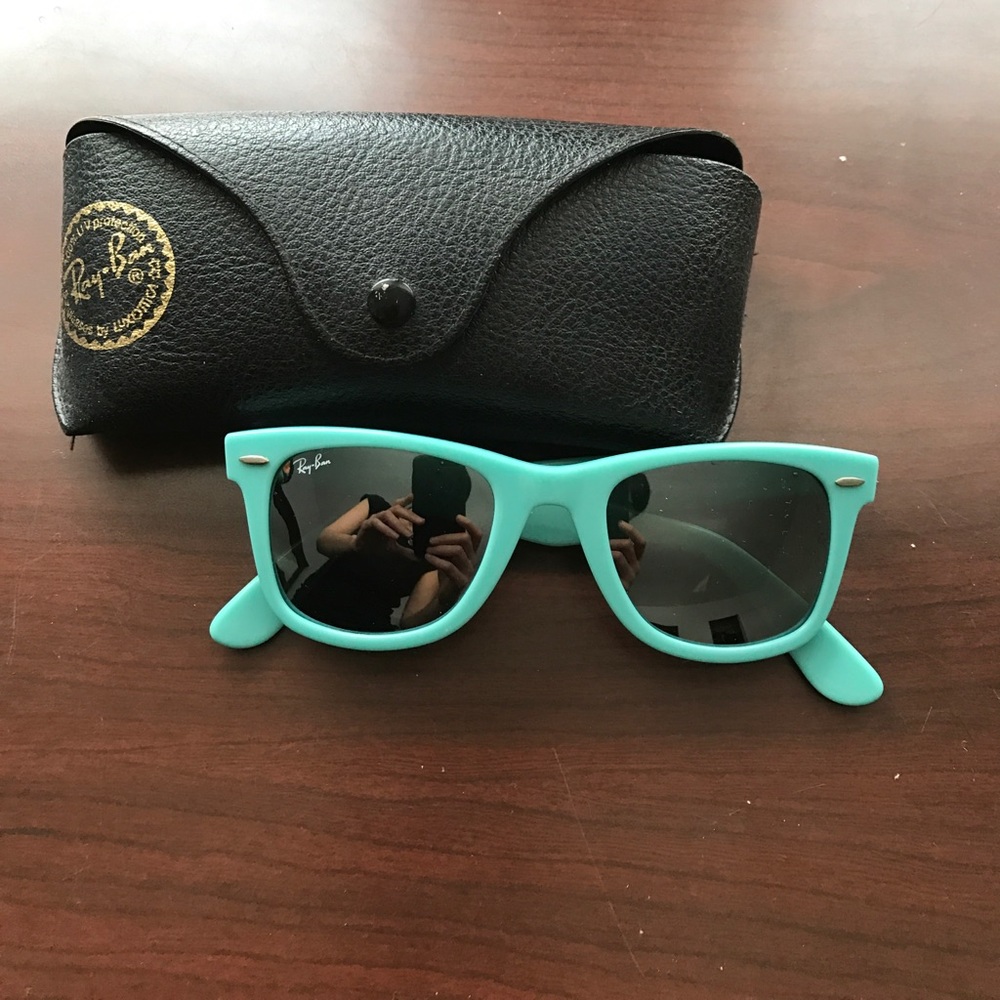 Turquoise ray ban wayfarer