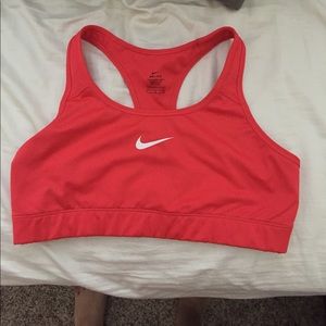 Nike red sports bra