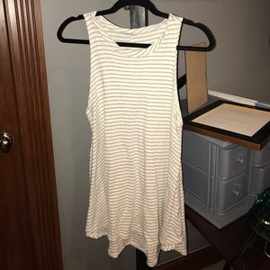 Striped long shirt, or short dress size S. OBO