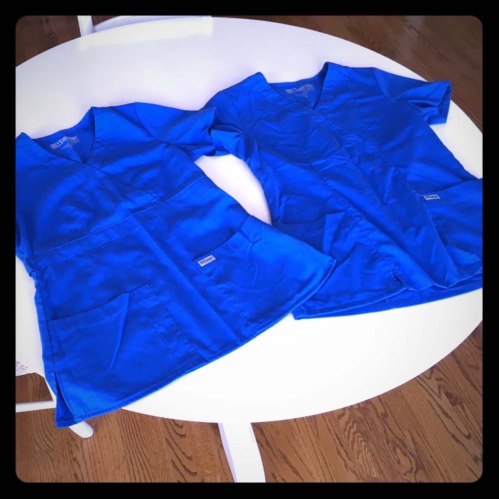 2 Grey's Anatomy scrub tops