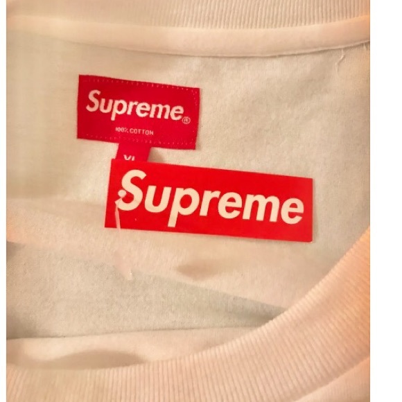 Supreme SALE NWT Supreme Gold Logo Long Sleeve XL White from Krissie 🏼☀️'s closet on Poshmark