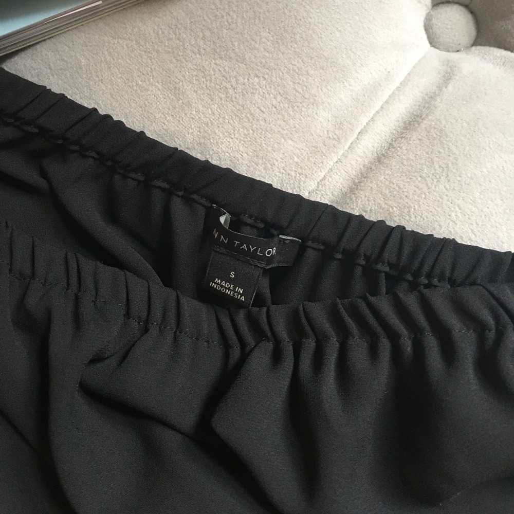Like New! Ann Taylor belted one shoulder blouse - Picture 3 of 3