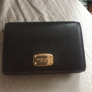 Black leather Michael Kors wallet!