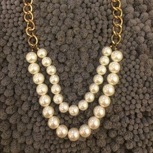 Pearl and gold necklace