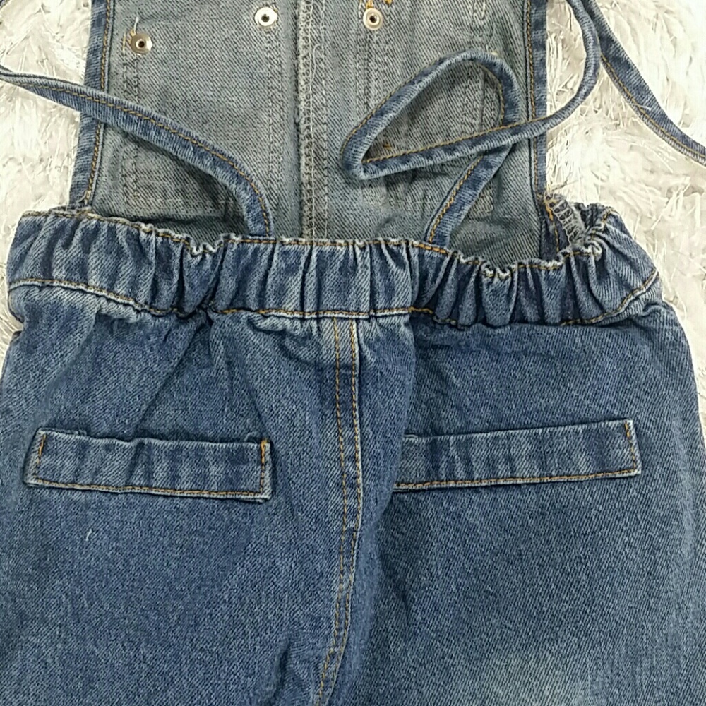 LAST ONE!!! Distressed Denim jumpsuit.  Kids - Picture 7 of 7