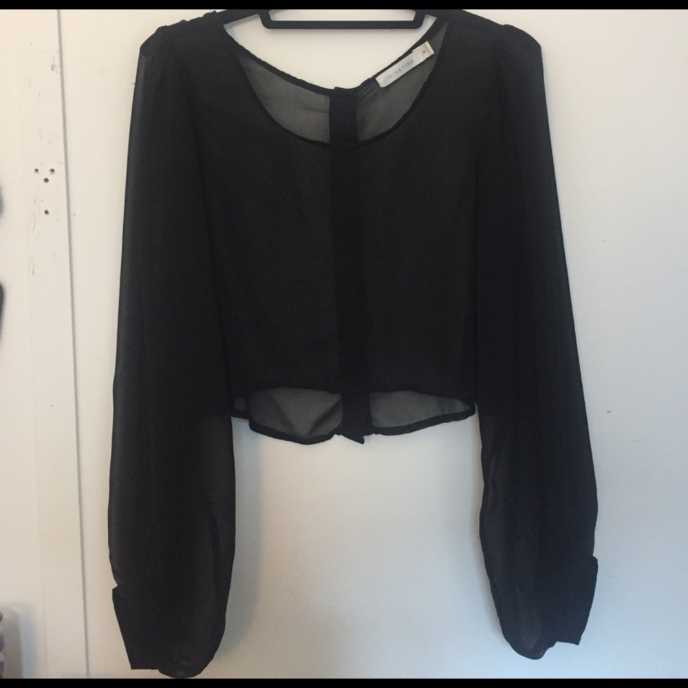 MINKPINK Sheer Crop Top