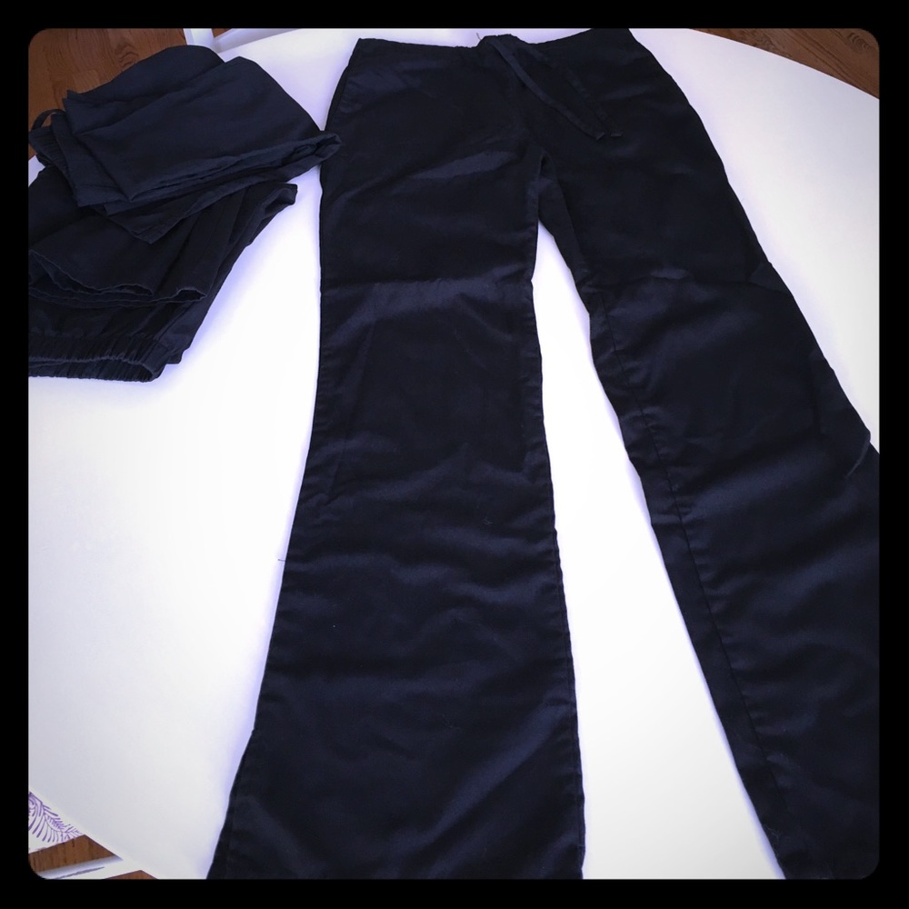 3 Cherokee flare scrub pants