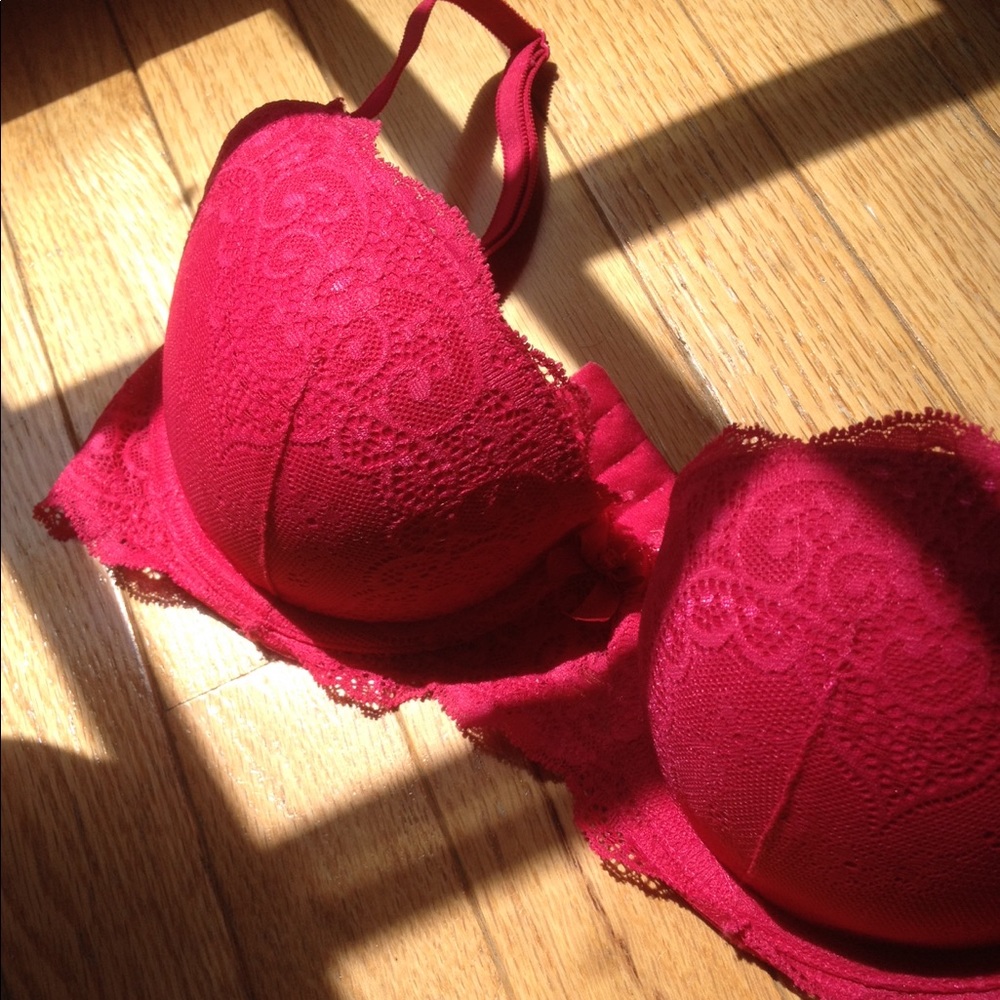 Pink Lace Bra