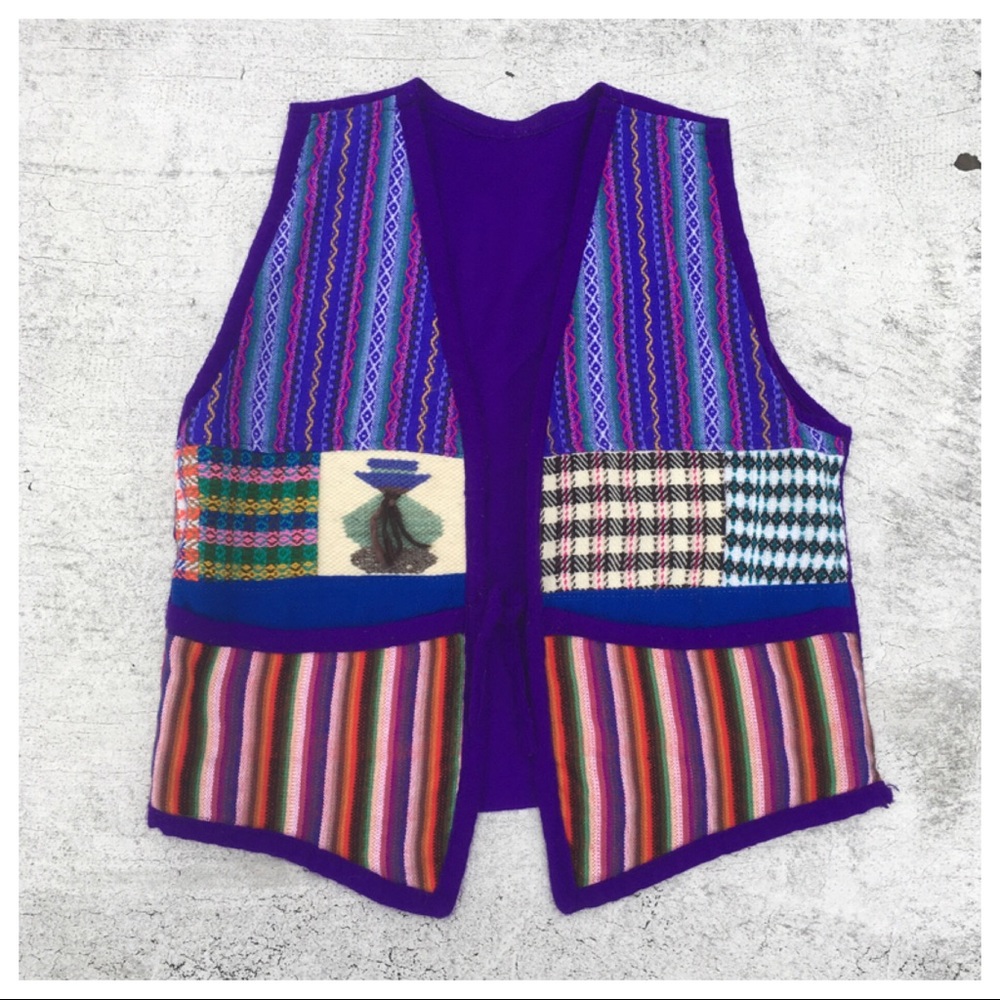 VINTAGE Hand Woven Ethnic Vest