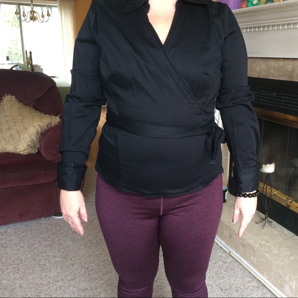 Apt 9 wrap blouse