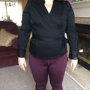 Apt 9 wrap blouse