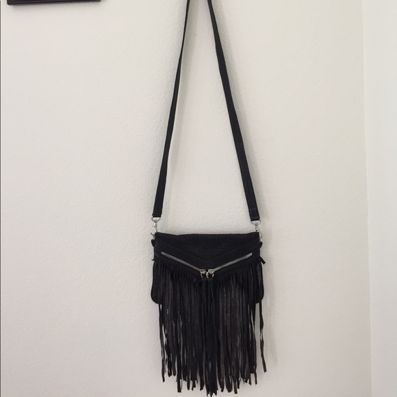 TREESJE Fringe Tassel Crossbody Boho Grunge Bag - Picture 5 of 8