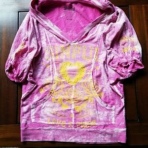 Sinful short sleeve hoodie