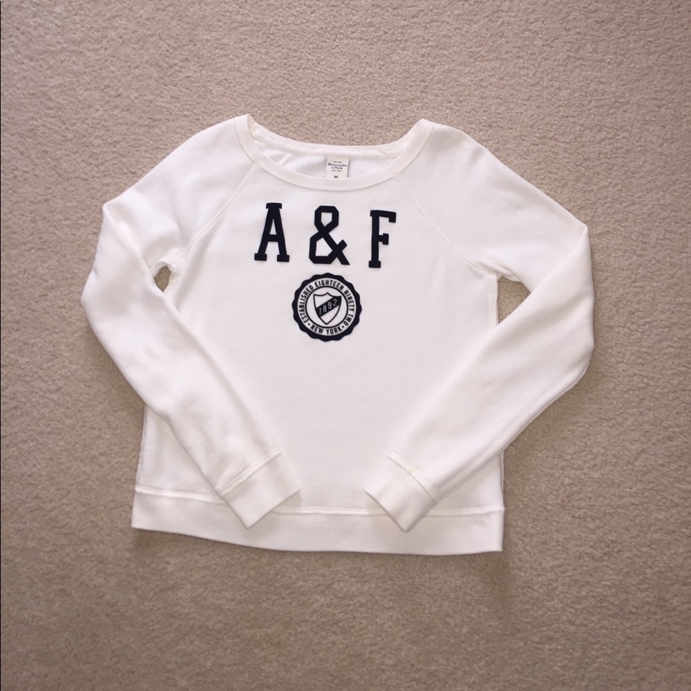 White Abercrombie Sweatshirt