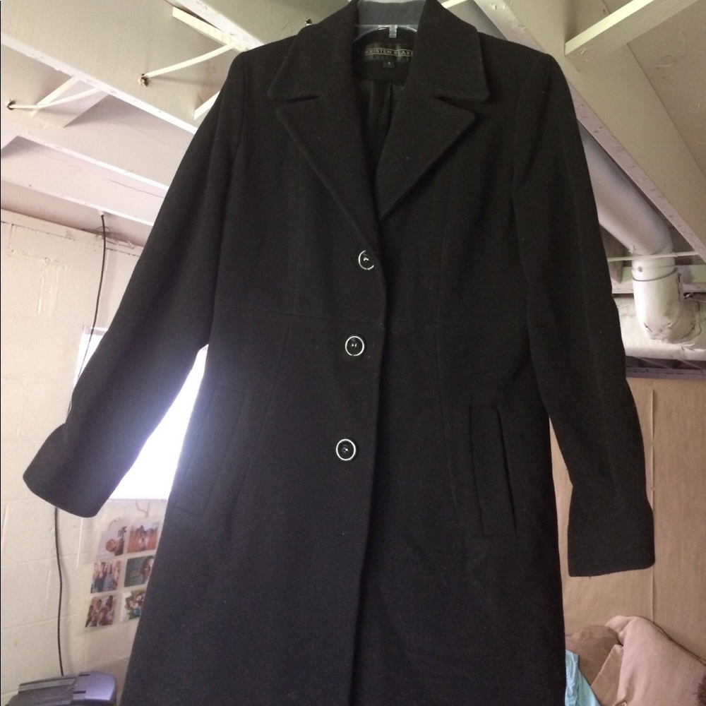 Black Kristin Blake Pea coat
