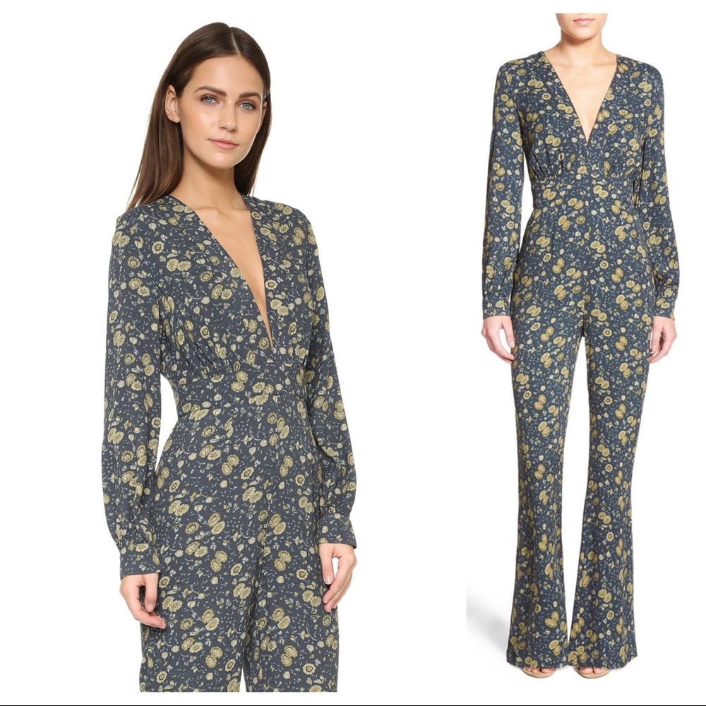 FREE PEOPLE Flowy Floral Jumpsuit