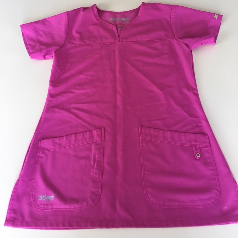 Grey's Anatomy signature pink scrub top