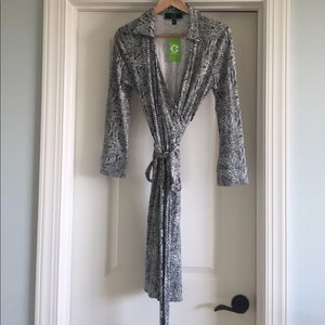 C Wonder snake print wrap dress