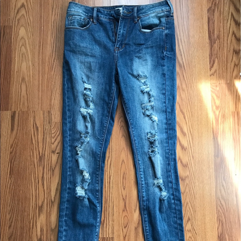 High rise skinny Ripped jeans *READ DESCRIPTION*