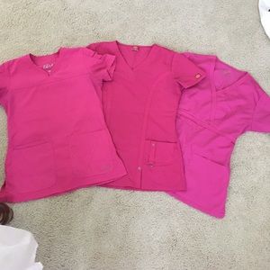 👚3️⃣pink scrub top bundle