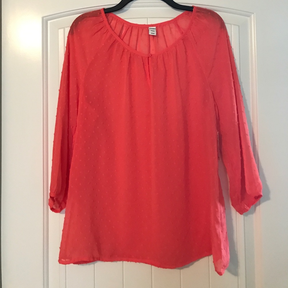 Orange blouse