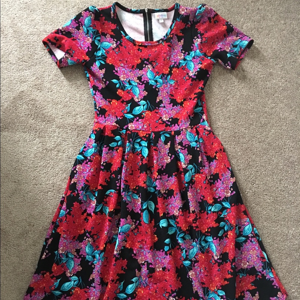 Floral LuLaRoe Amelia Dress
