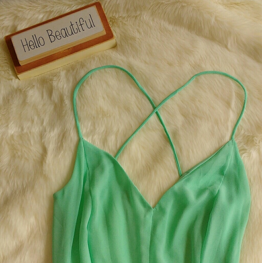 Newly Listed! NWOT Lulu's mint green maxi dress