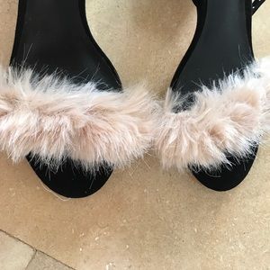 Zara Shoes - Zara fur heels Zara Shoes - Zara fur heels