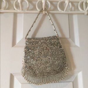 Vintage sequined and beaded purse.