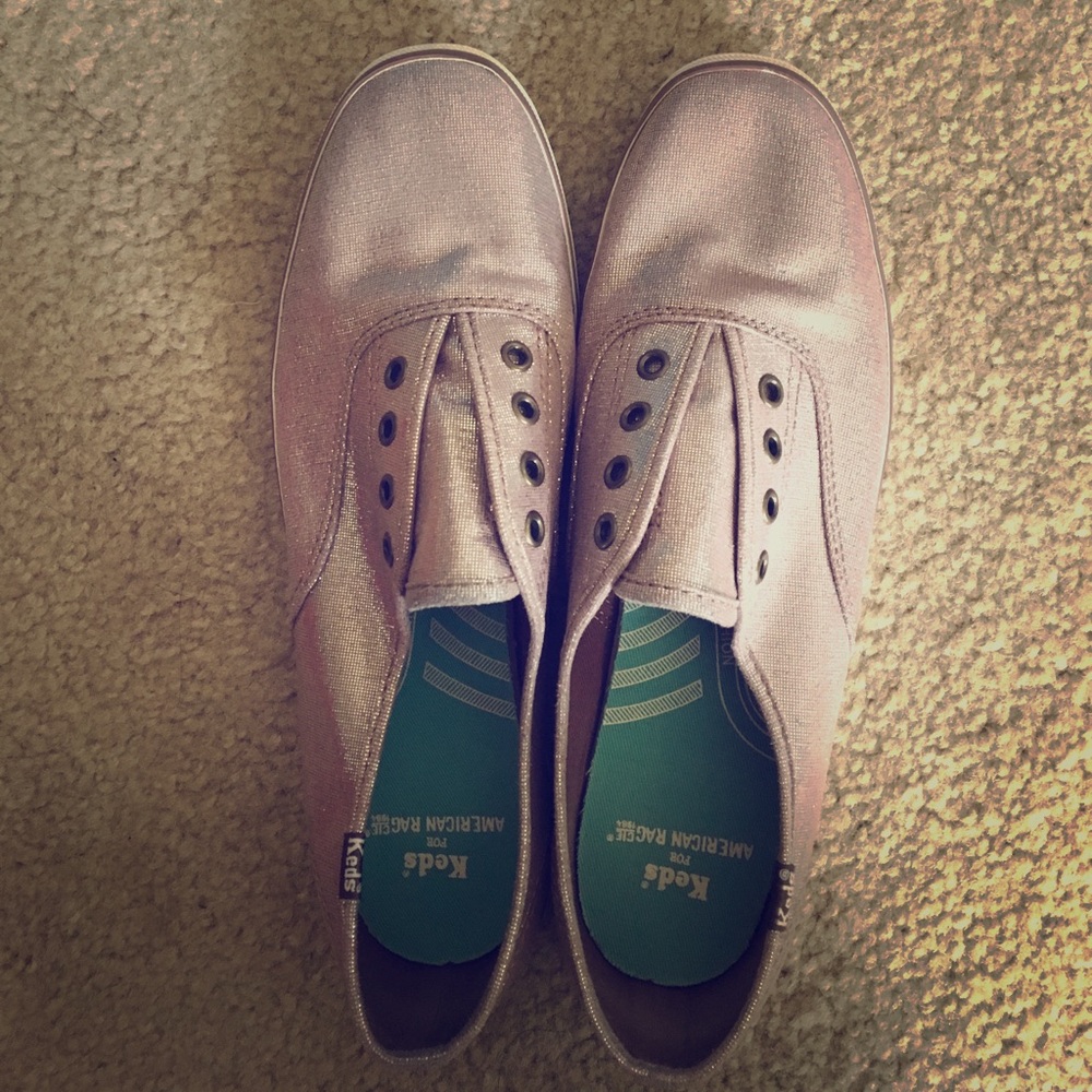 Rose gold Keds