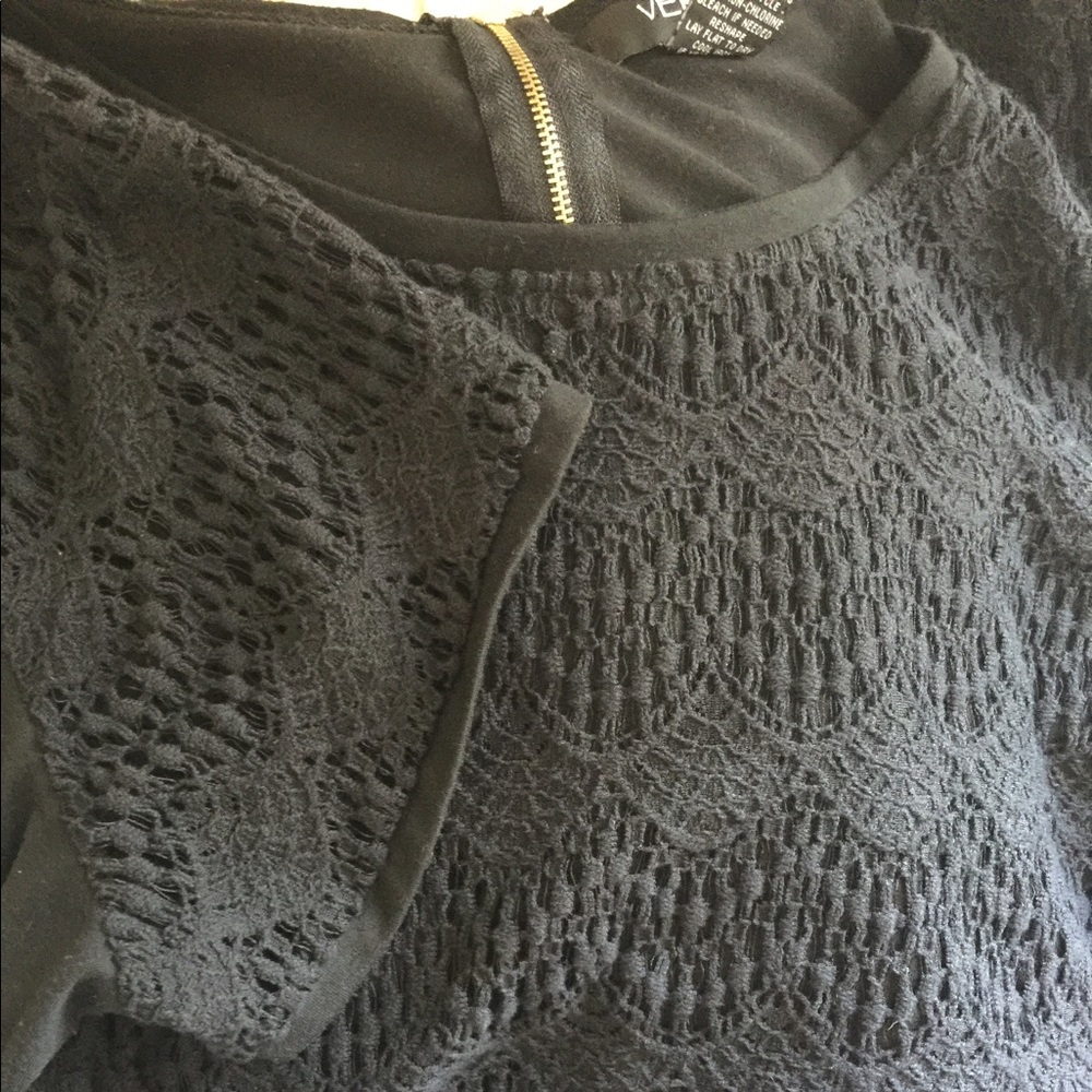 Black lace blouse