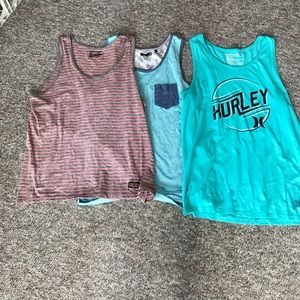 Lot of three men's tank tops
