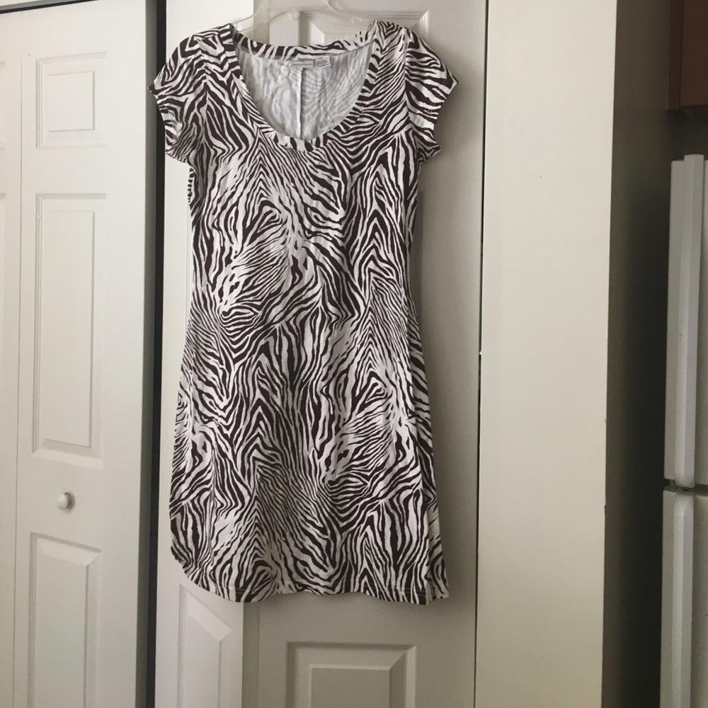 Zebra mini dress