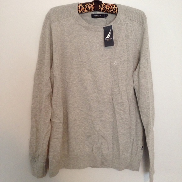 Nautica Mens Heathered Pullover Sweater