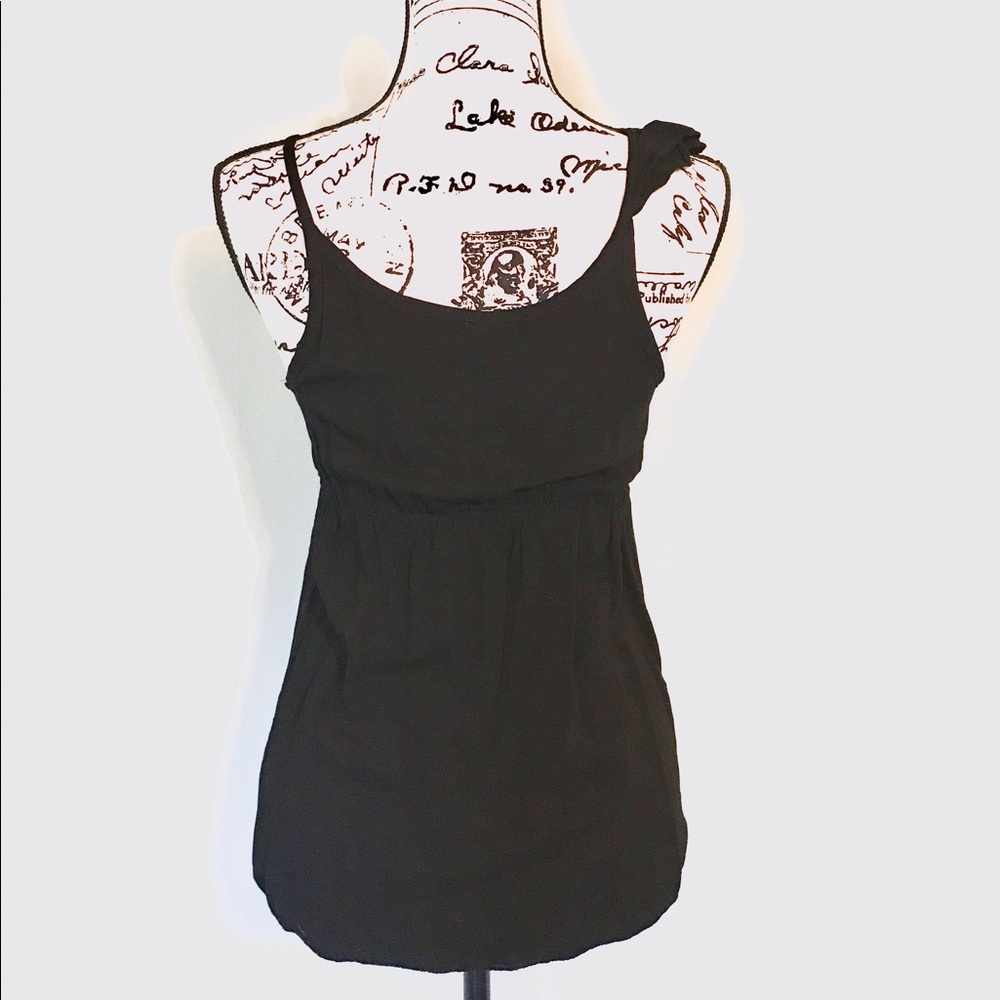 Black Ruffle Tank Top - Picture 3 of 3