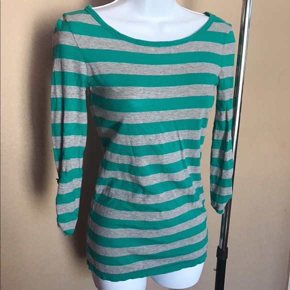 AEO 3/4 Sleeve Striped top - Picture 2 of 6