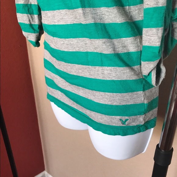 AEO 3/4 Sleeve Striped top - Picture 3 of 6