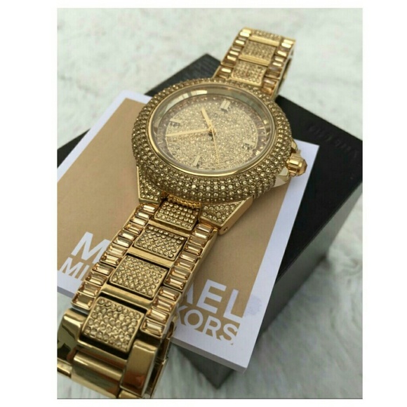 (1 LEFT IN STOCK)Michael Kors gold Crystal watch main image 4